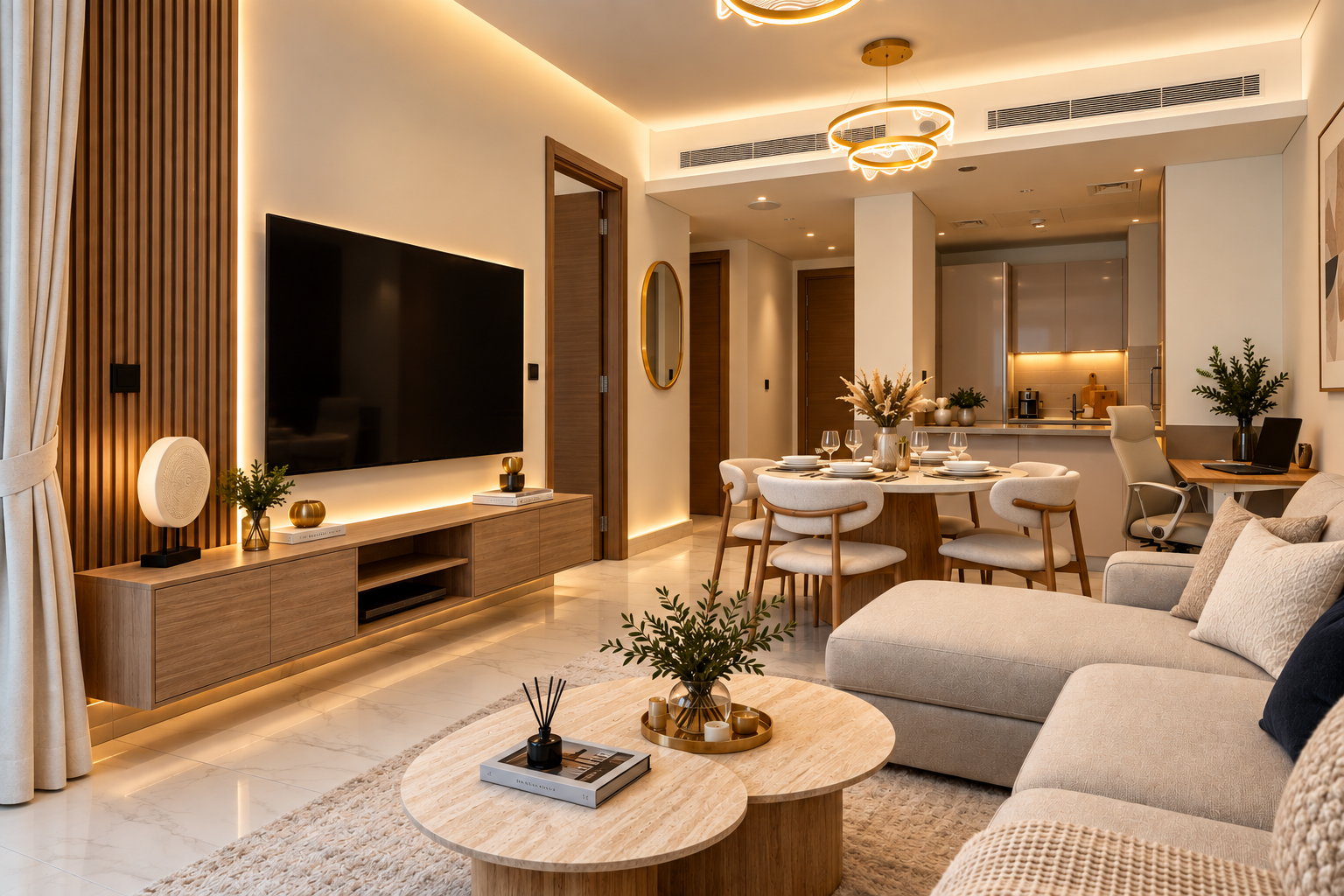 Luxury Dubai apartment bedroom